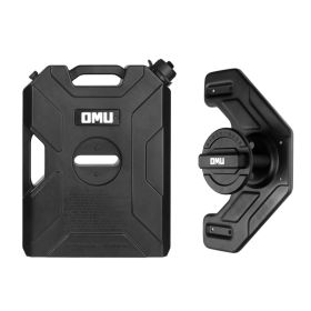 2.64 Gallon,10L Door Hinge Gasoline Container And Mount Set Compatible With 2007-2023 Jeep Wrangler JK JL JT, Gasoline Pack Mount Backing Plate With S