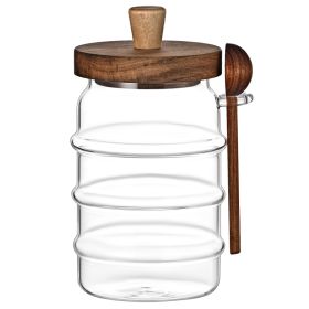 1 Pcs 25 OZ Glass Coffee Jars With Spoons, Candy Jars, Biscuit Jars, Storage Jars, Tea Jars, Snack Jars, Seasoning Jars, Salt Jars, Pepper Jars
