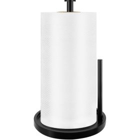 Paper Towel Holder Countertop, Standing Paper Roll Holder With Anti Slip Weighted Base, Stainless Steel Freestanding Paper Towel Holder For Kitchen, B
