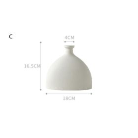 Nordic decoration ceramic vase (Option: C)