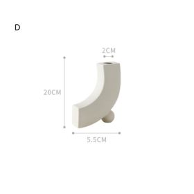 Nordic decoration ceramic vase (Option: D)