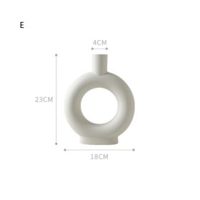 Nordic decoration ceramic vase (Option: E)